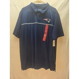 Official New England Patriots Polo Shirt Short Sleeve Sz XL Golf Football